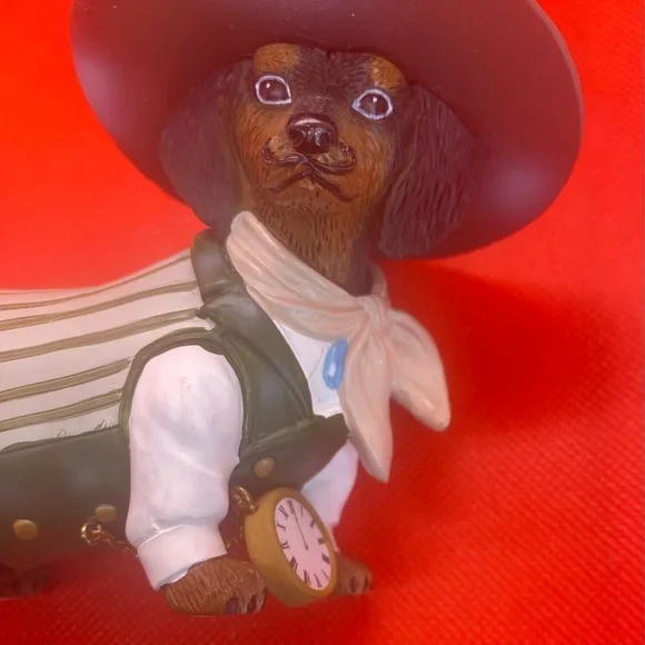Spurs 'N Fur, Cowboy Dog Figurine Dachshund Clever Maverick Western Hamilton - Picture 10 of 13